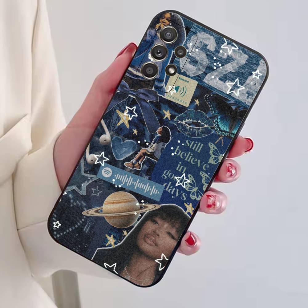 

Fashion Singer For S-SZA Phone Case For Samsung S25,S24,S21,S22,S23,S30,Ultra,S20,Plus,Fe,Lite,Note,10,Black Cover Samsung S205G