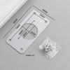 New Cabinet Hinge Repair Plate Kit For Home Kitchen Cabinets And Furniture With Holes, Stainless Steel Door Hinge Mounting Plate