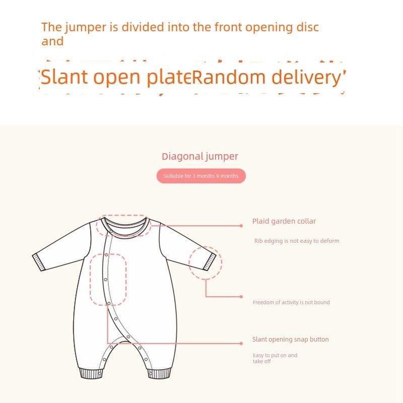 Sample Clothing Special Sale: Liyingfang Genuine Products from the Store, Newborn Infant Tie-Up Romper Jumpsuit for 0-12 Months