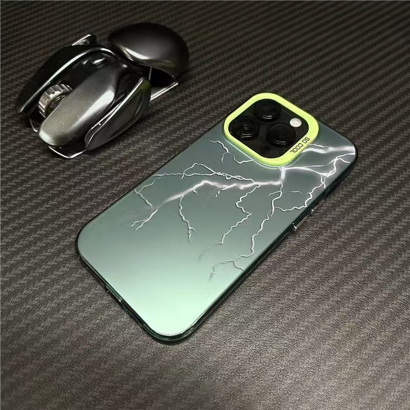 Silver Lightning Is Suitable for Apple 17promax Mobile Phone Case Iphone14plus New 13pro Europe and America 12/16.