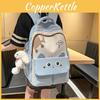 Minimalist Backpack For Travel And School With Cat Design