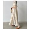 Skirt Short Sleeve Hemp Dress Women Loose Lapel Casual Shirt Dress