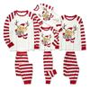 Conjunto de pijama familiar con estampado navideño, ropa para el hogar, conjunto familiar, conjunto de pantalón y camiseta de manga larga