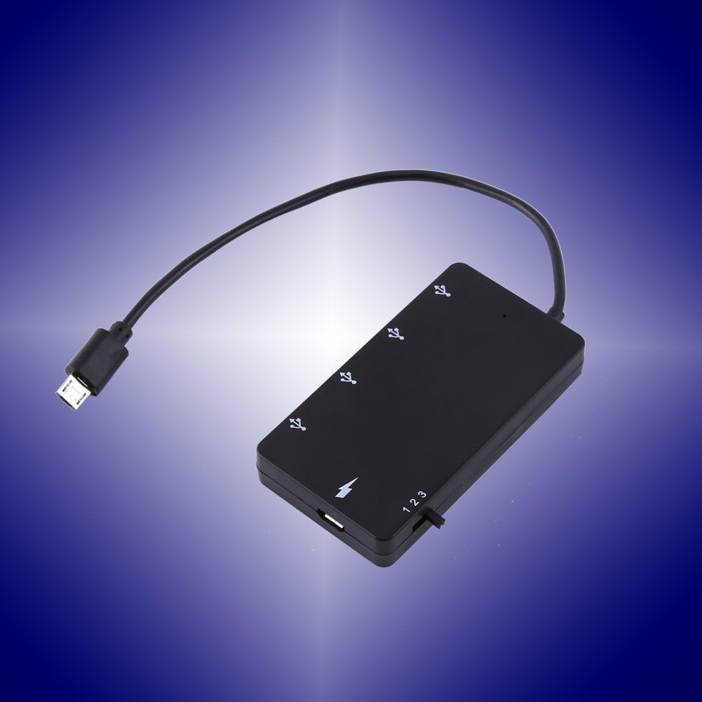 Micro USB OTG ХАБ, 4-портовый Micro USB Хаб USB2.0 OTG Адаптер-удлинитель Зарядный кабель для Смартфона, Планшета, для Android и для