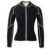 Men's Sweat Weight-loss Body-building Elastic Sport Long Sleeves Jacket Tops