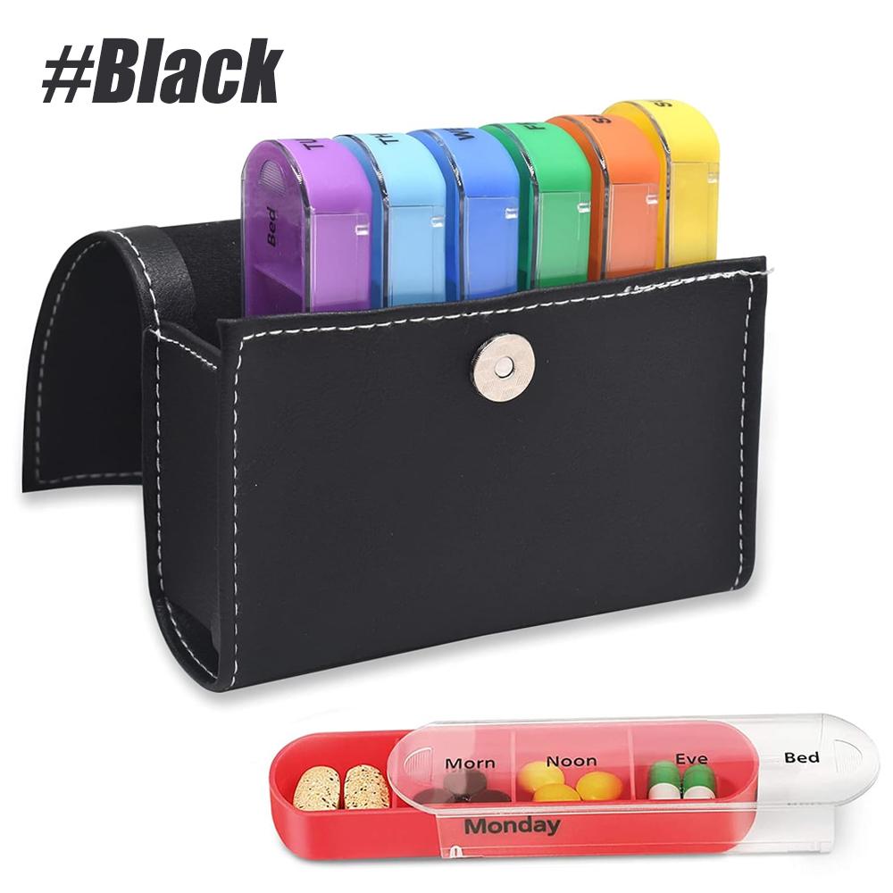 1Pcs Travel Weekly Pills Organizer 7 Day Pill Case Medicine Box 7 Compartments Portable Pill Container
