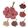 7 Bündel künstliche Rosen, Retro-Rosen mit Stielen für Tischvase, Braut-, Hochzeits- und Heimdekoration