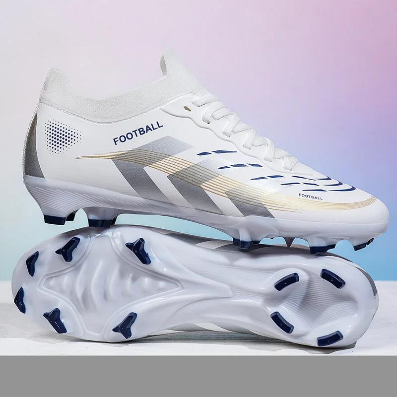 

New Men Professional Football Boots Breathable Unisex Soccer Shoes Ultralight Training Indoor Futsal Drop Shipping Comfortable Soft Sole Non slip Des 35