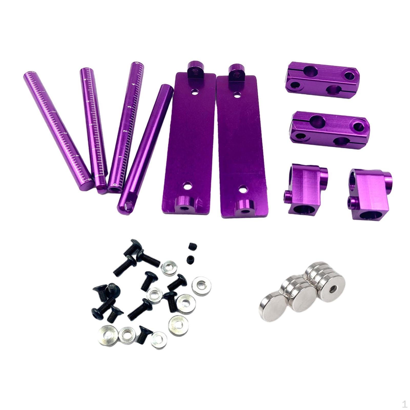 

1/10 RC Adjustable Body Post Mount Kit Aluminum Alloy Parts for 416 фіолетовий