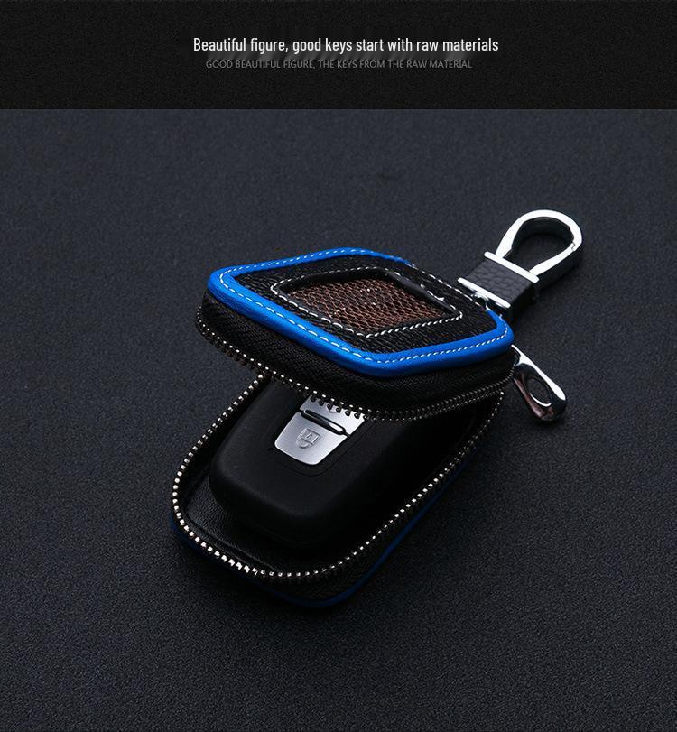 Premium Leather Car Key Case for Luxury Vehicles - Universal Fit