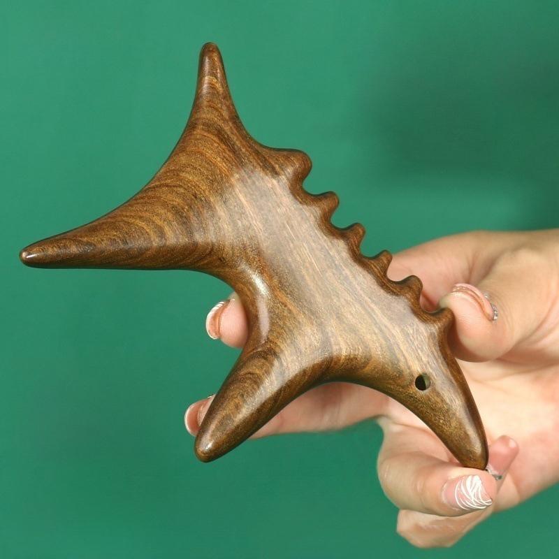 Golden Silk Sandalwood Trigger Point Massage Gua Sha Tools Professional Lymphatic Drainage Tools Therapy Massage Tools For Foot