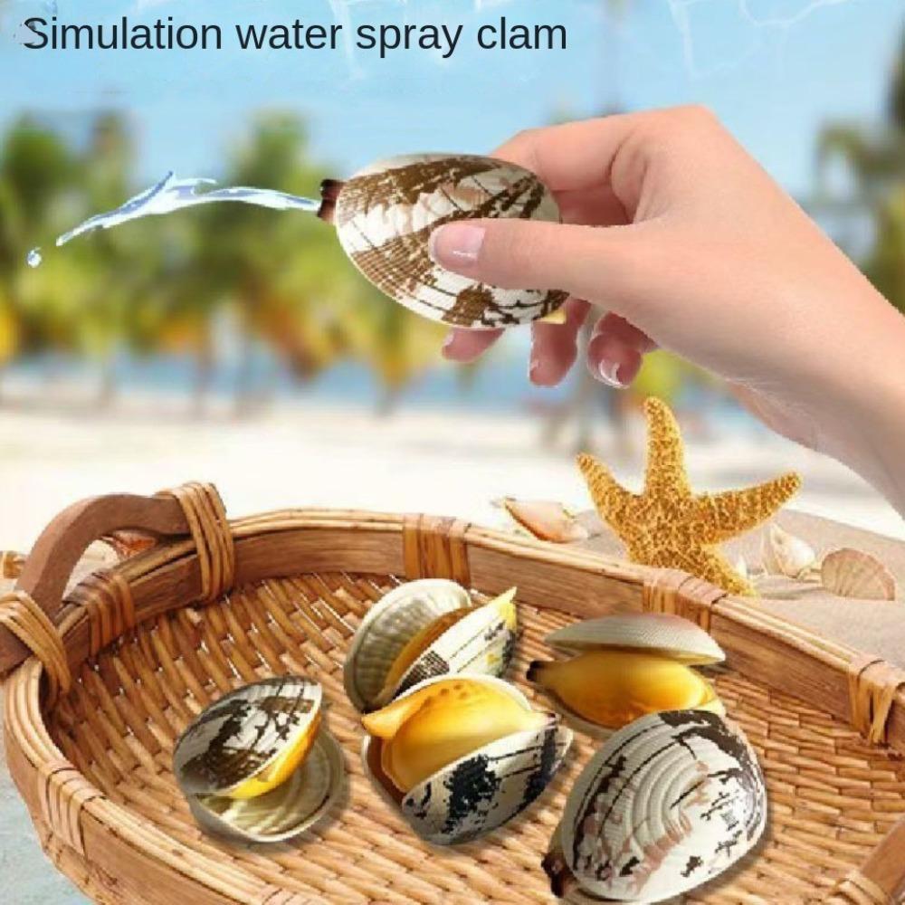 Easy To Fill Seafood Clam Water Spray Toys Handheld Water-Sprinkling Toy  Summer