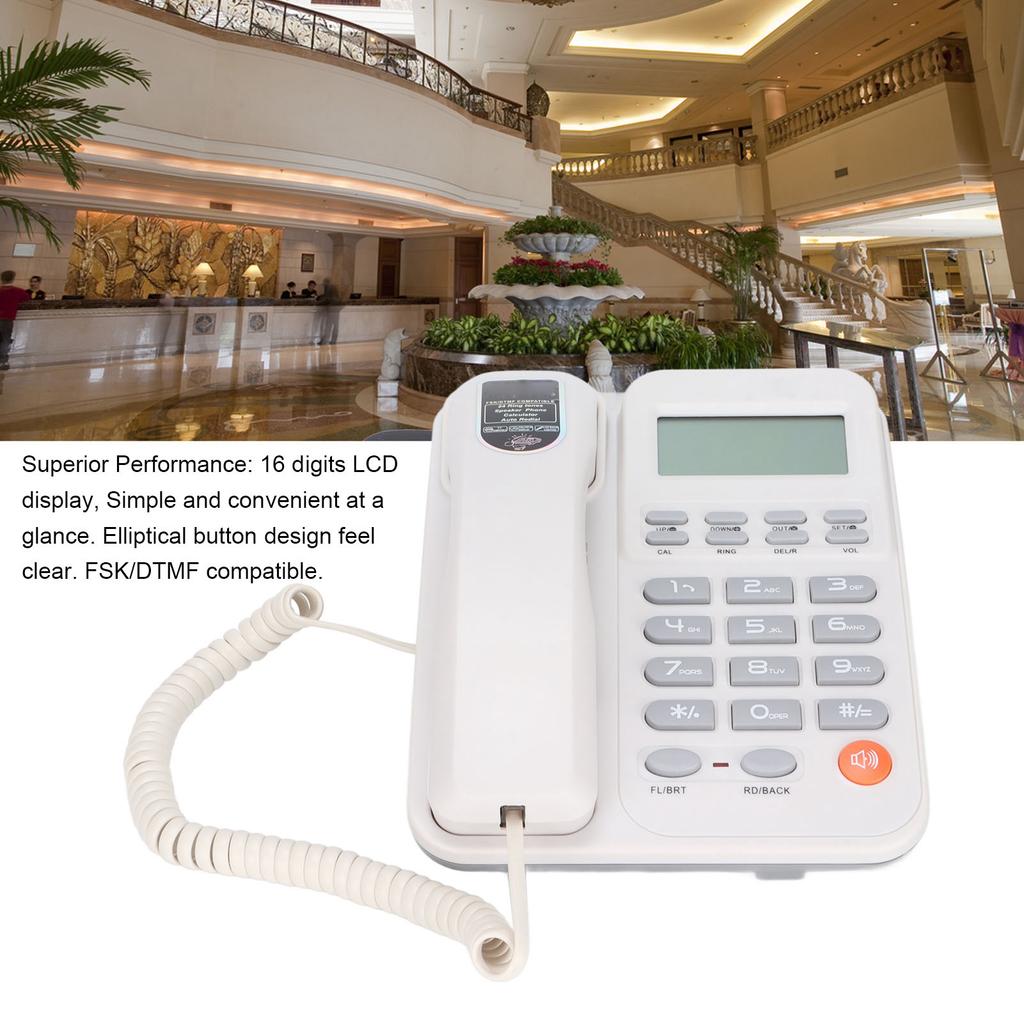 KXT2026CID   Phone   Hotel Home Fixed Landline Support 24 Ringtones(Black )