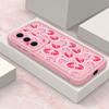 Candy Color Love Hearts Case For Samsung S26 S25 Ultra S24 S23 S22 Plus S21 FE A54 A15 A35 A55 A16 A36 A56 A17 A27 A37 A57 Shockproof Bumper Cover