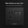 86-Type Wall-Mounted Switch & Power Socket Combo