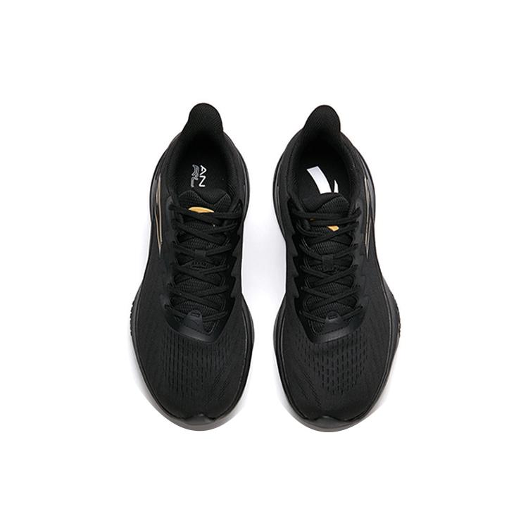 Anta DuCi1 Comfortable Cushioning Slip Resistant Abrasion Resistant Breathable Low Top Running Shoes Men's Black 112215520-1