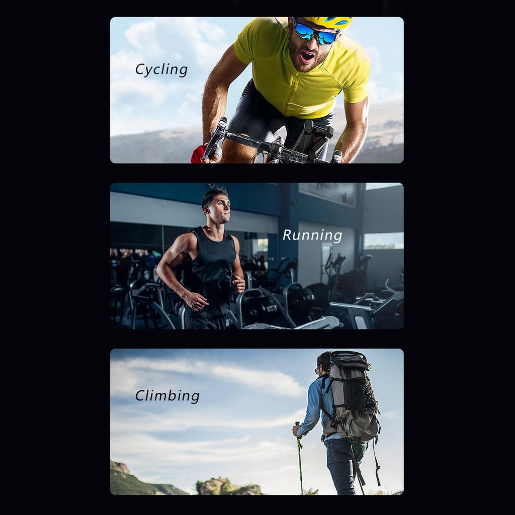 Smart Watch with LED Flashlight Outdoor Sports Smartwatch Heart Rate/Sleep Monitor Fitness Watch for Men and Women