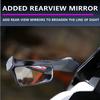 Universal Motorcycle Spoiler Fairing Wing for Yamaha R3 Aerodynamic Winglets with Rear View Mirror for Honda CBR650R