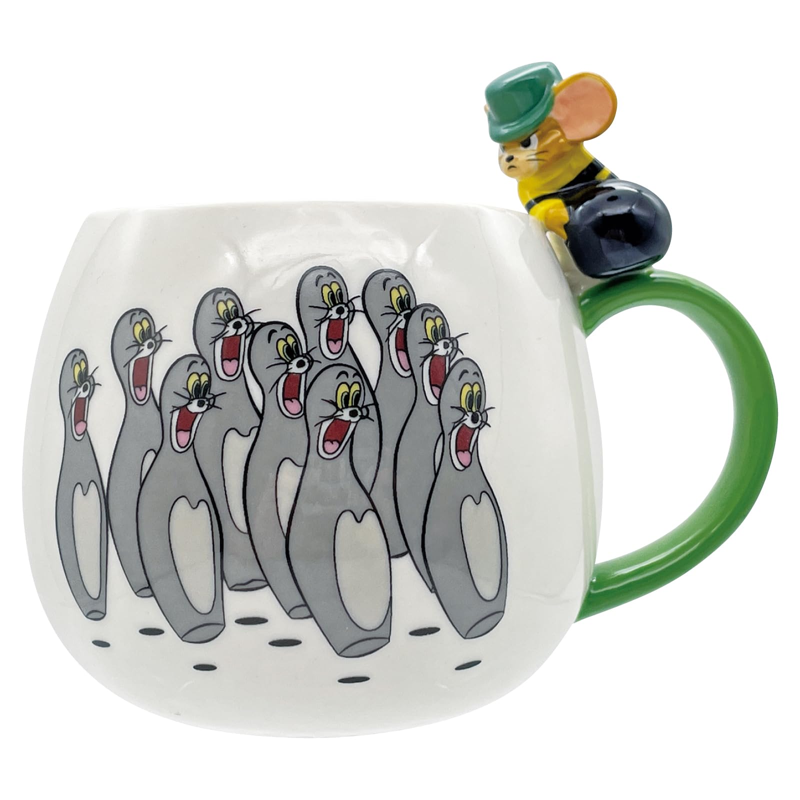 

and Jerry 85 Large Round Mug with Approximately 9 x 10cm Tom and Jerry Tom and Jerry Birthday Tom Years Figure, Diameter, 340ml, Design, Tableware,