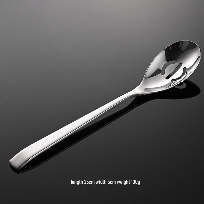 ZISIZ Stainless Steel Small Slotted Serving Spoons