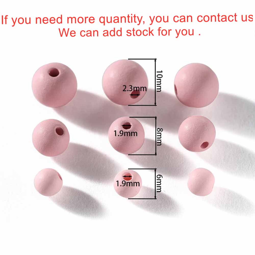 30-100Pcs 6/8/10mm Acrylic Matte Beads Round Loose Spacer Beads For DIY Necklace Bracelet Jewelry Making Accessories Supplies