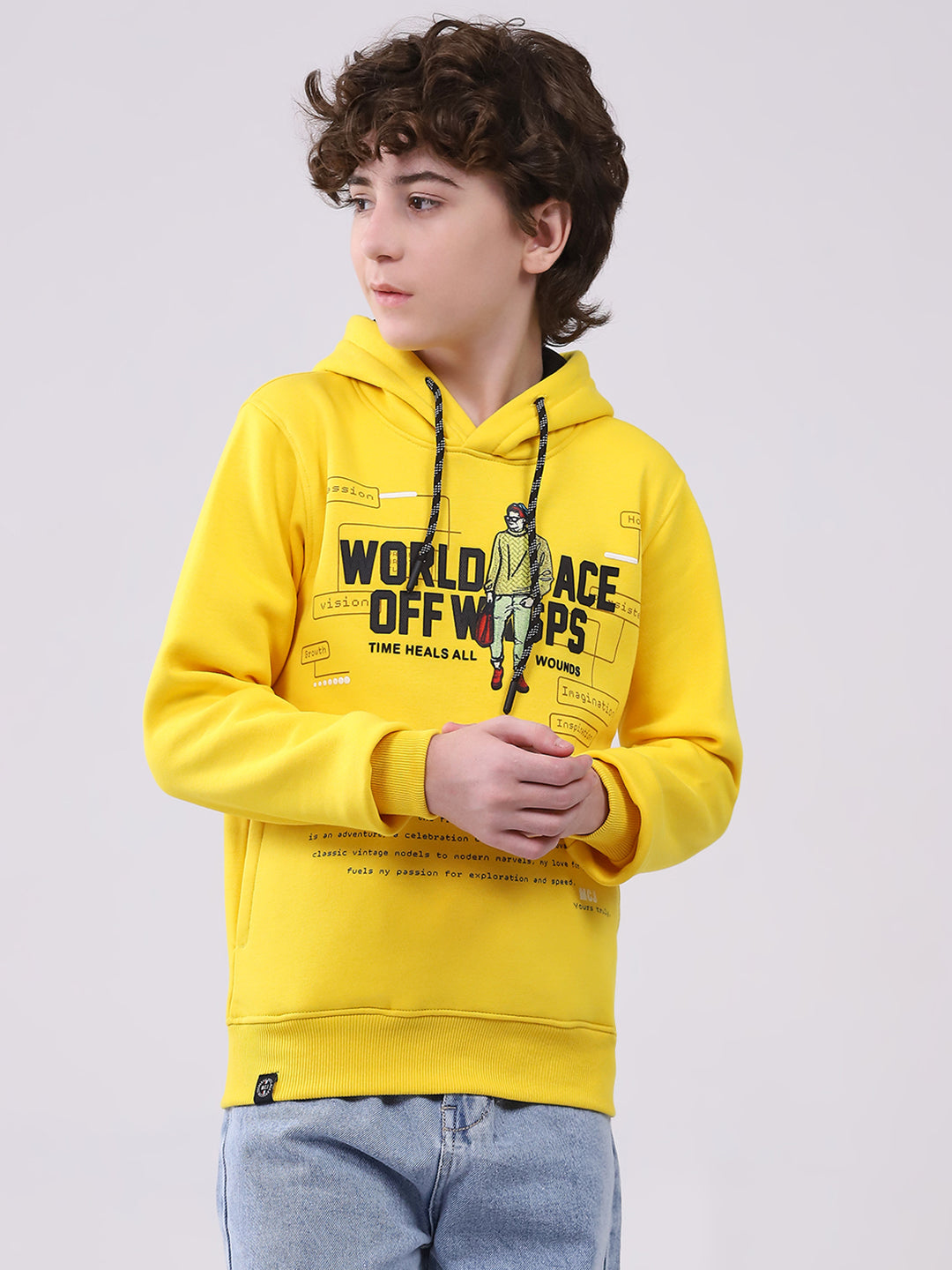 Monte Carlo Boy Regular Fit Yellow Sweatshirt 5-6 Years