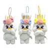 Set of 3 MOMOREI Stylish Ribbon Mascot - Rico - Cute Plush Toy, Approx. 17cm