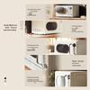 Midea Retro Cream Style 20L Household Microwave Oven M2F CN Plug (adapter Included)