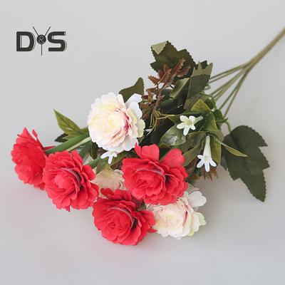 1 Zweig Kunstseidenblume, flexibel, schön, wetterbeständig, elegante künstliche Pfingstrosen, Partygeschenke