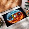 Bayer Leverkusen Football Print Crystal Velvet Rug, Comfortable Water Absorbent Non Slip Indoor Floor Carpet