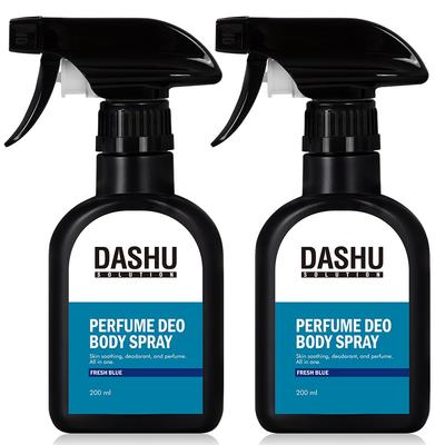 Solution Perfume Deodorant Body Spray Fresh Blue, 200ml, 2 Units