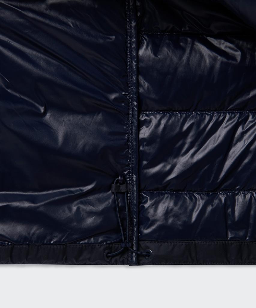 Musinsa Standard [City Leisure] Round Neck Short Sleeve Light Down Jacket [Navy]