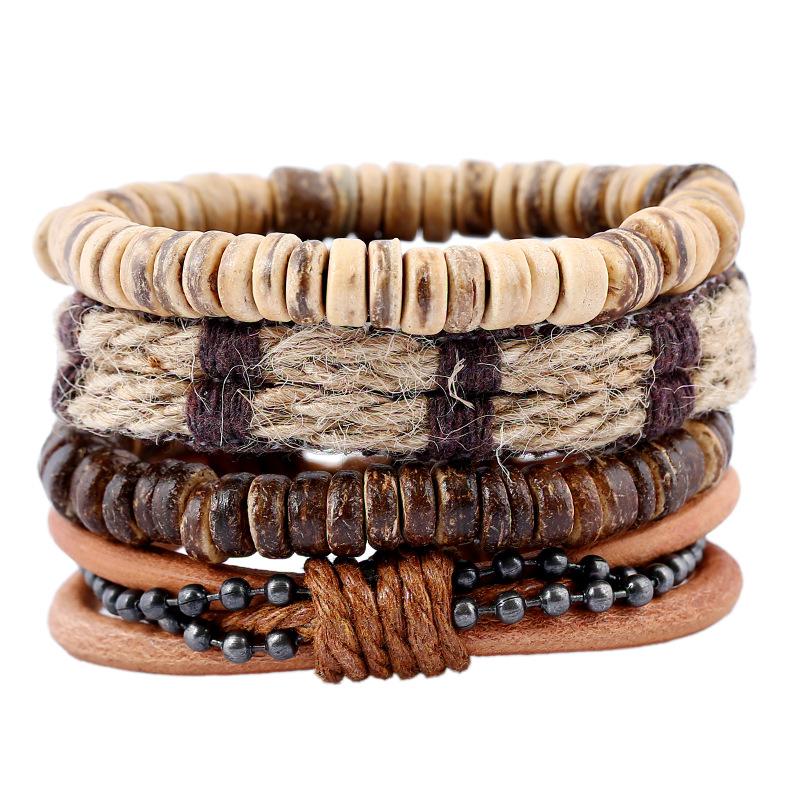 European and American Simple Retro Suit Bracelet DIY Woven Bracelet Men's Bracelet