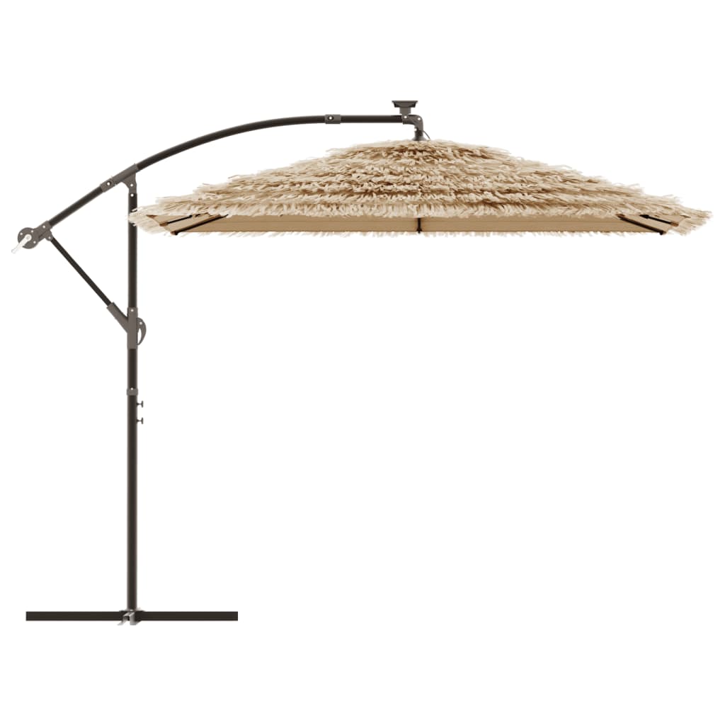Vidaxl Ombrellone da Giardino su Palo in Acciaio, Marrone, 269X269X235 Cm