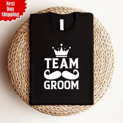 Team Groom T Shirt Mens Womens Tees Top Printed Wedding Event Stag Do Party Gift Unisex Adult Tee Top