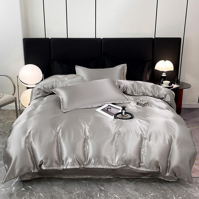 

3 piece solid color Premium luxury set, one duvet cover and a pair of pillowcases (no padding), suitable for the bedroom 150x200cm