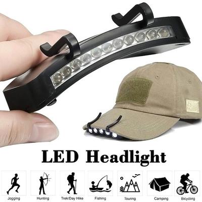 Super jasná LED energeticky úsporná čelovka Čelovka Svítilna Klip na čepici Klobouk Čelní světlo Lampa pro venkovní rybaření Kempování Lov Turistiku