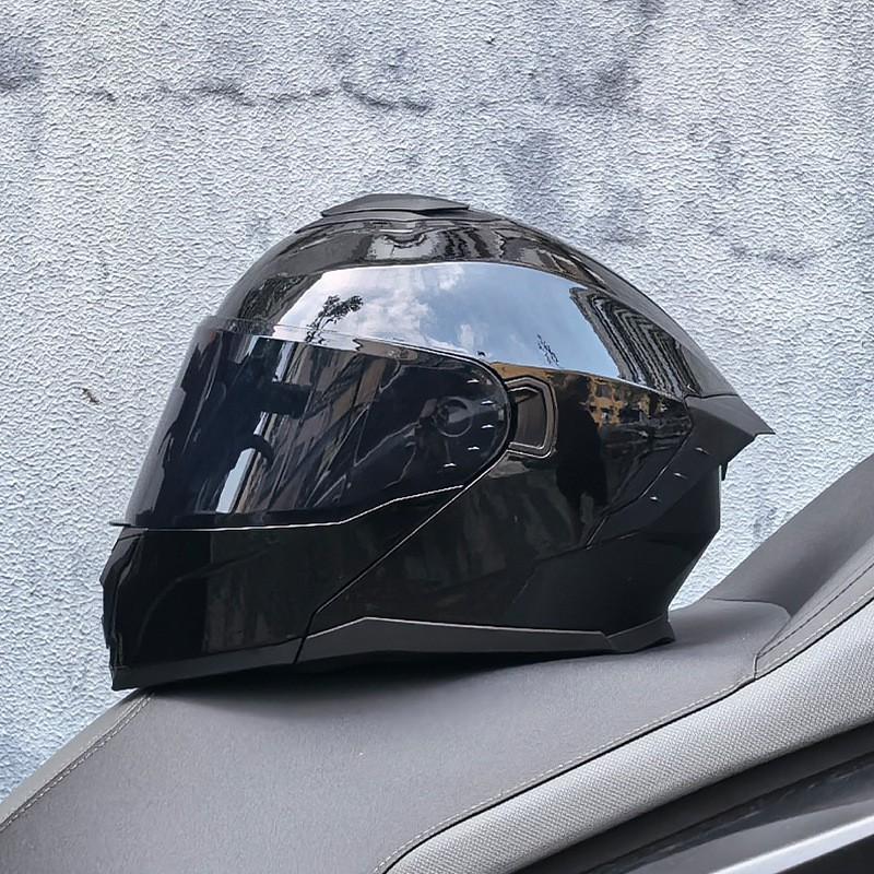DOT ECE Certified Full Face Motorcycle Helmet Men Women Flip-Up Design ABS Shell All Season Use
