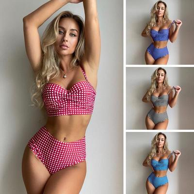 Frauen Bikini Sexy Hohe Taille Badeanzug Strand Bademode Push-Up Weiblichen Sommer Badeanzug