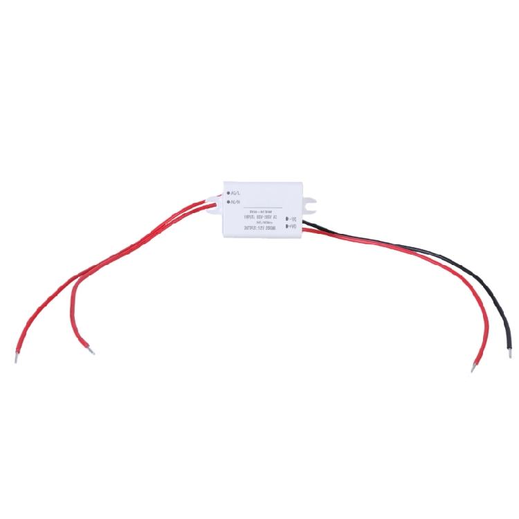 White Power Adapter AC85V~265V to DC12V 250mA Voltage Step Down Module Conversion Solution for Camera Toy Router