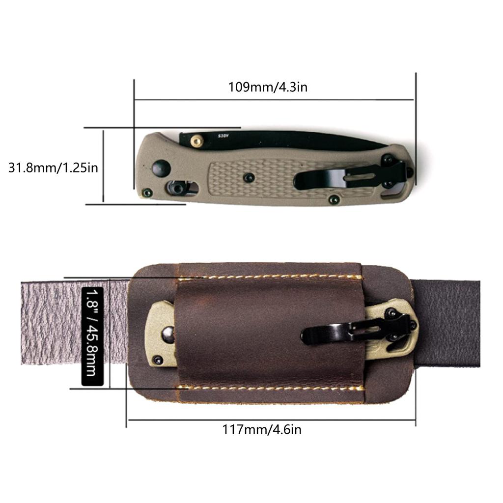 Knives Sheath, Handmade Knives Holsters, Horizontal Carry Leather Sheath for Belt, Pocket Organizers