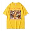 I Love Gingers Orange Cat Vintage 90s Graphic T Shirt Unisex Unisex Clothing Fashion Comfort Short Sleeves Loose Tshirts Streetwear