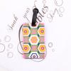 Puzzle Striped Printed Luggage Tag PVC Soft Silicone Card Holder Cartoon Boarding Pass Aircraft Luggage Tags Suitcase Label