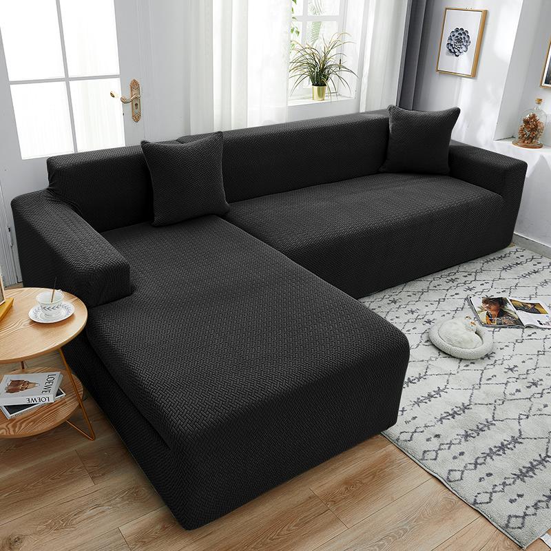 Pokrowiec na sofę Jacquard Thick Elastic Slipcovers do salonu Stretch Sofa Corner Couch Cover 1/2/3/4/5 Seater L Shaped