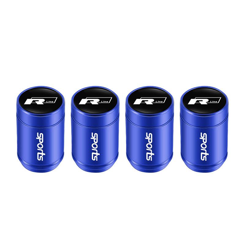 4Pcs Volkswagen Valve Cap Alloy Dust Cover Car Tire Accessories For VW Polo Golf GTI CC Tiguan Arteon Passat Jetta Touareg ID.3