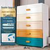 Multilayer Plastic Storage Cabinet: Drawer-Style for Bedroom and Nursery 