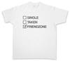 Friend Zone II T-Shirt Mens Womens Tees Top Hand Heart Hands Thumps Up Hearts Friendzone Fun Single