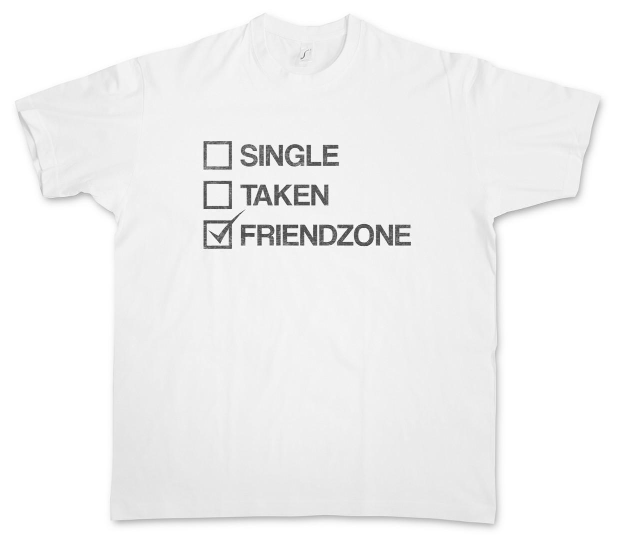 Friend Zone II T-Shirt Mens Womens Tees Top Hand Heart Hands Thumps up Hearts Friendzone Fun Single S