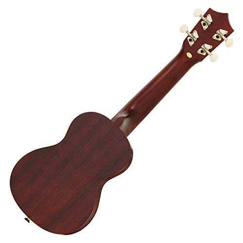 New ARIA AU-1 Soprano Ukulele with Geared Tuners (3-Piece Set with Genuine Tuner)