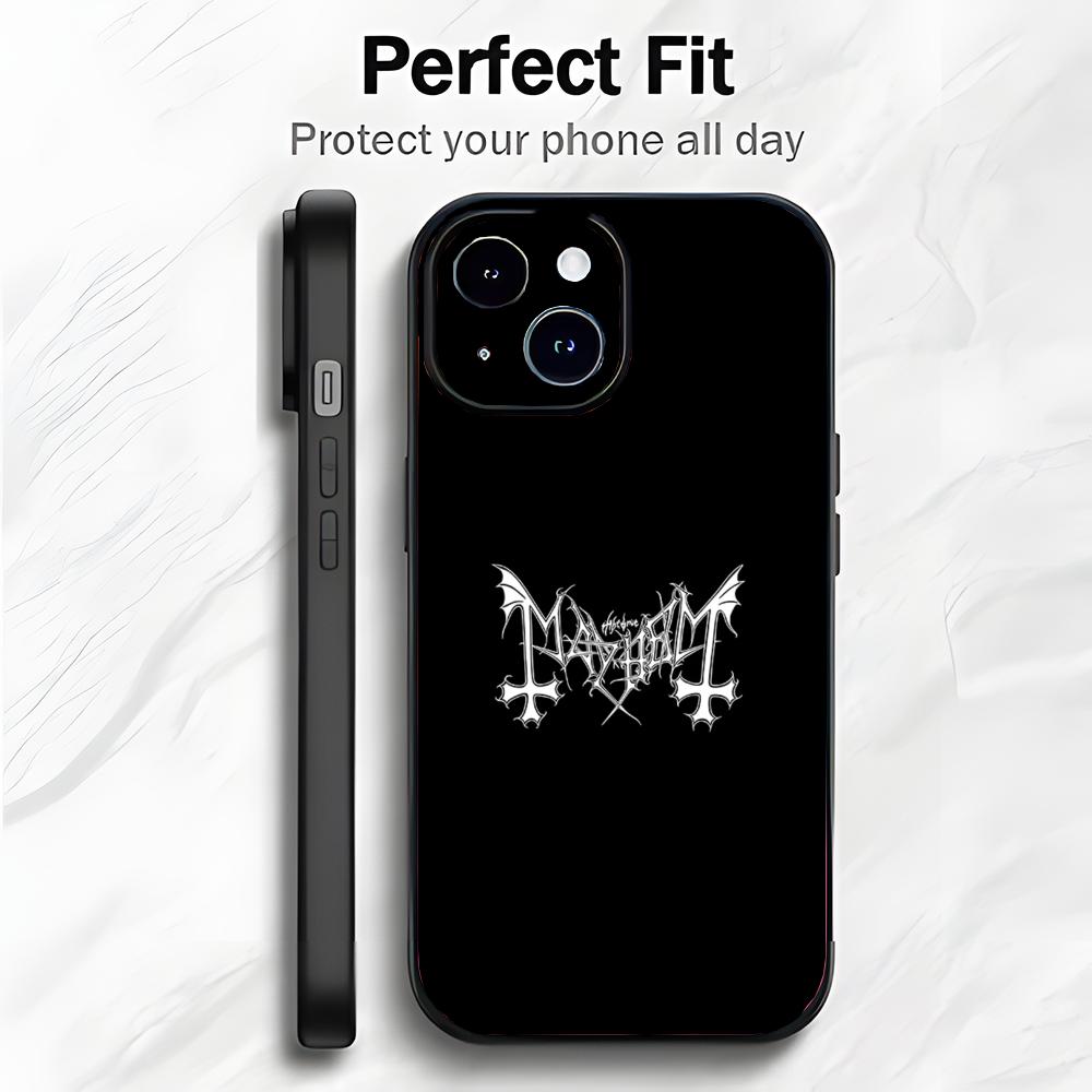 

Dark Heavy Band M-Mayhem Phone Case Phone Case Soft Packaging Lightweight For iPhone17 16 15 14 13ProMax iphone12promax